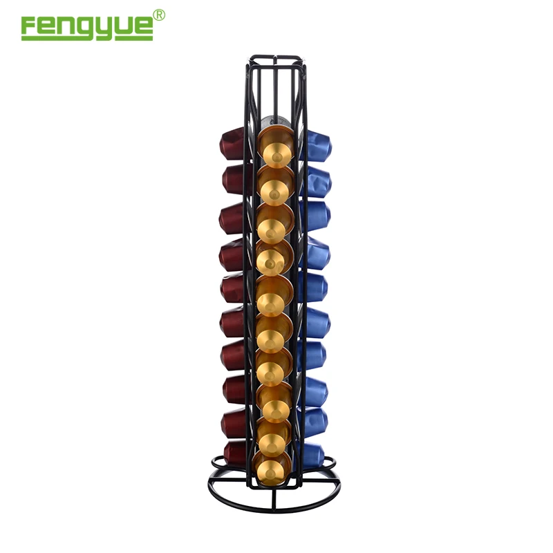 

Free Standing 40pcs Nespresso Coffee Capsule Rack Coffee Capsule Holder Coffee Capsule Dispenser