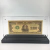 Souvenir collection 24K Gold Foil Banknote 10000 US Dollar with acrylic frame for christmas gifts