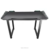 Custom logo promotion low MOQ LED RGB moving black color steel leg touch desk USB gamer gaming table with USB 3.0 hub