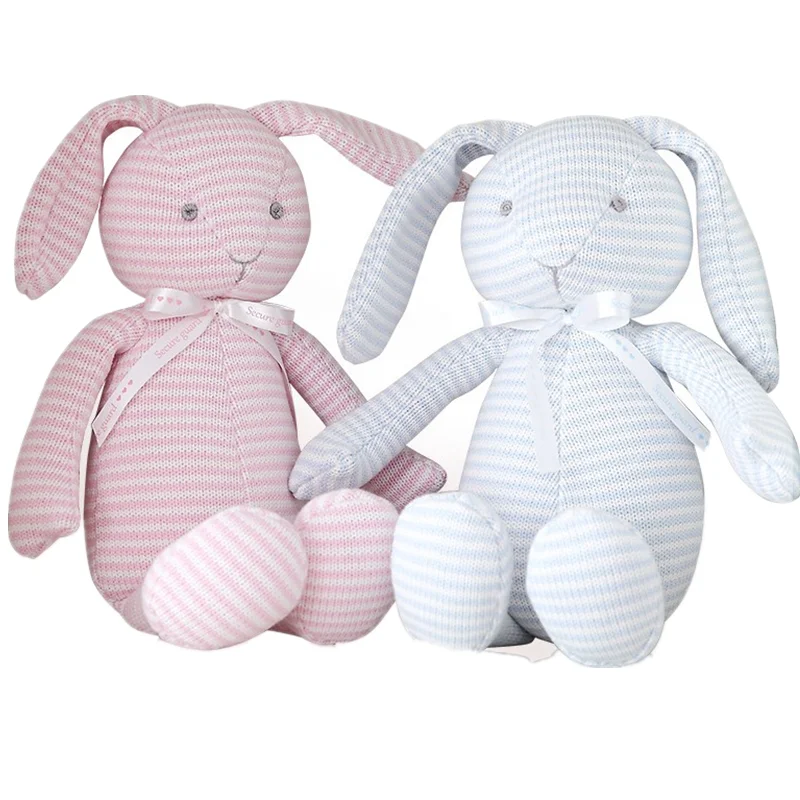 knit bunny stuffed animal