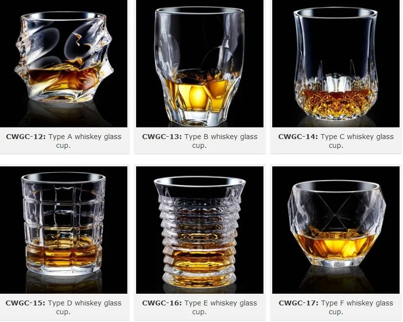 types of whiskey glasses