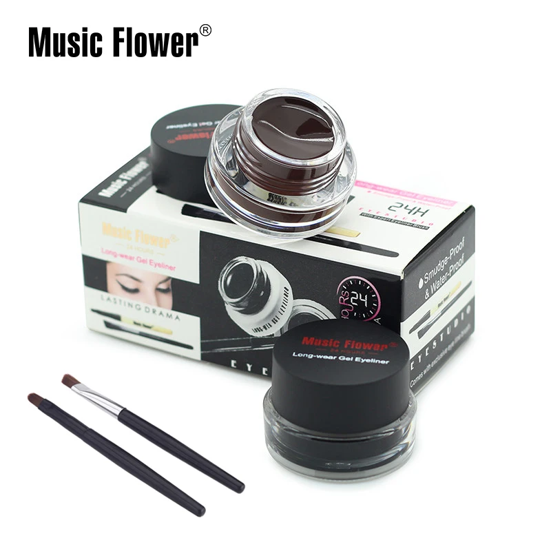 

Music Flower No Label Low MOQ Fast Dry Waterproof Private Label Gel eyeliner waterproof