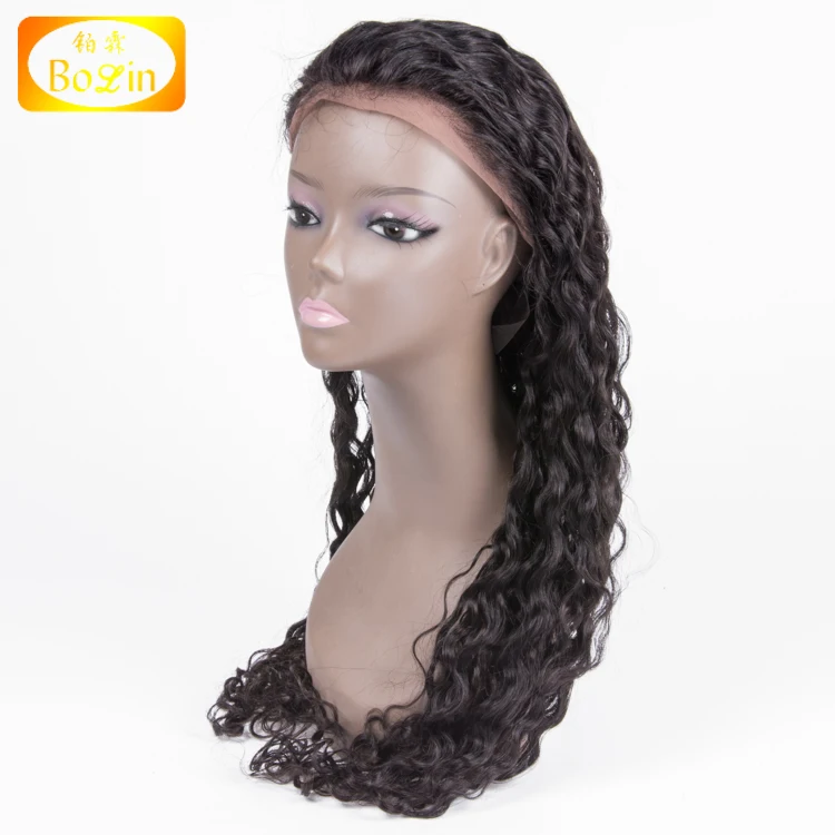 

Virgin Brazilian Human Hair Qingdao Bolin Hair Deep Curly Full Lace Wig