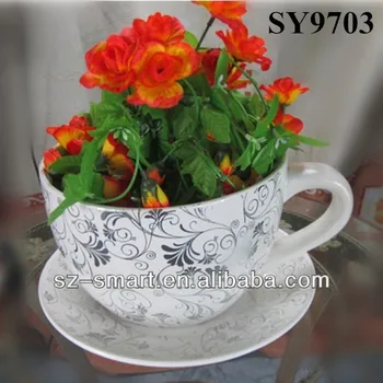 Garden Pot For Flower Cup And Saucer Ceramic Plant Pot - Buy Cup And ... Garden Pot For Flower Cup And Saucer Ceramic Plant Pot - Buy Cup And ...