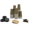 Paper Cups Sets Cups, Lids, Sleeves, Straws Travel Mug Beverage Tea Cup