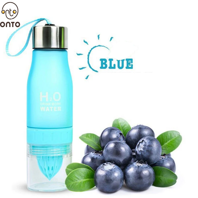 

H2O Drink 650ML More Plastic Fruit Infuser Water Bottle,Water Bottle with Fruit Infuser, Customized