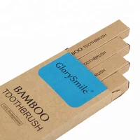 

Eco-Friendly 100% Natural Biodegradable Charcoal Bamboo Toothbrush With Pack of 4 Private Label