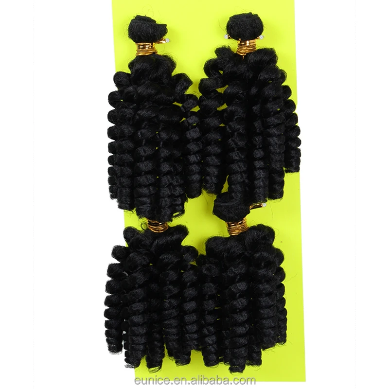 

4pieces/pack 100%synthetic fiber bouncy kinky curly bundles 20inch synthetic bounce wand curl weave Bounce Twist Braid weft 250g, N/a