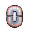 Custom rainbow and earth theme Iron on embroidered patch custom embroidery patch