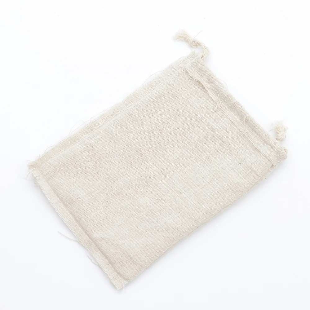 
cotton muslin bags for packaging, natural cotton bags, recyclable cotton bag for storage coffee beads, nuts 