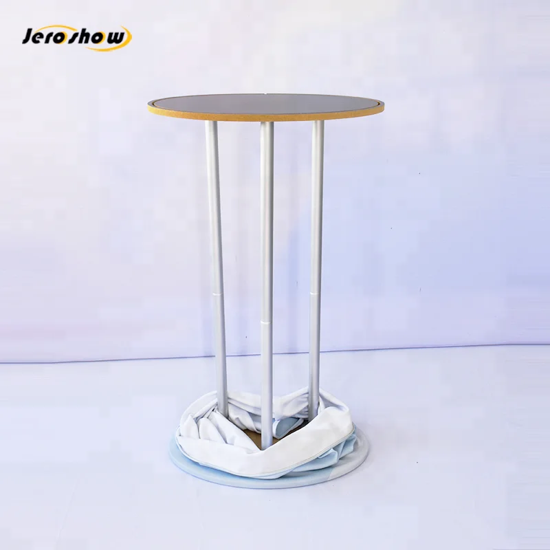 
Factory Direct Portable Oval Aluminum Advertising Display Promotion Counter 