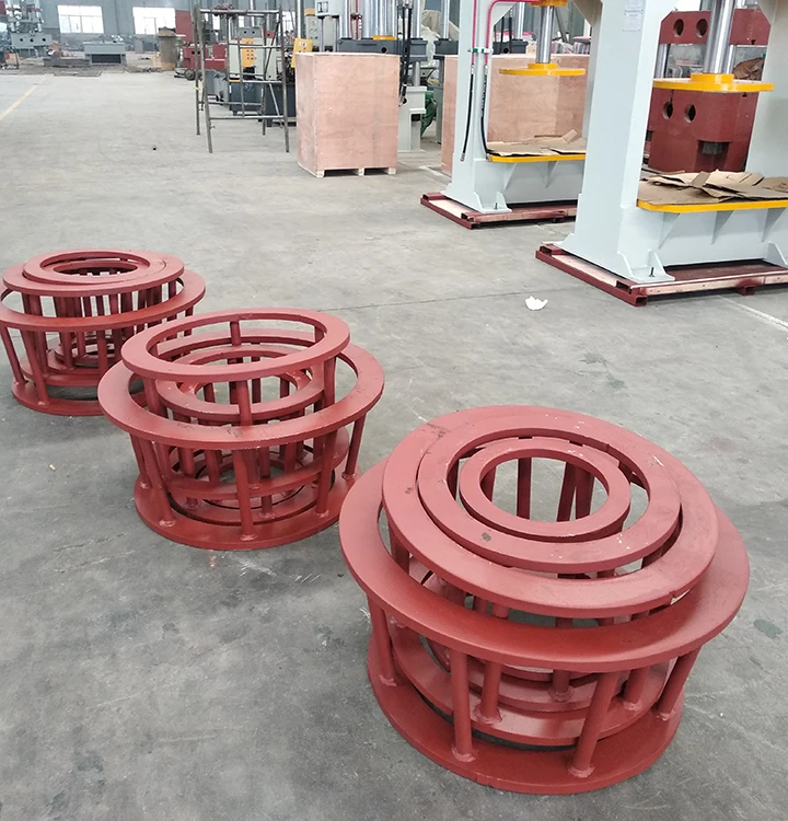 160 Ton Hydraulic Wheel Press for Solid Forklift Tire Engineers Available to Service Machinery Overseas Hand Controller Provided