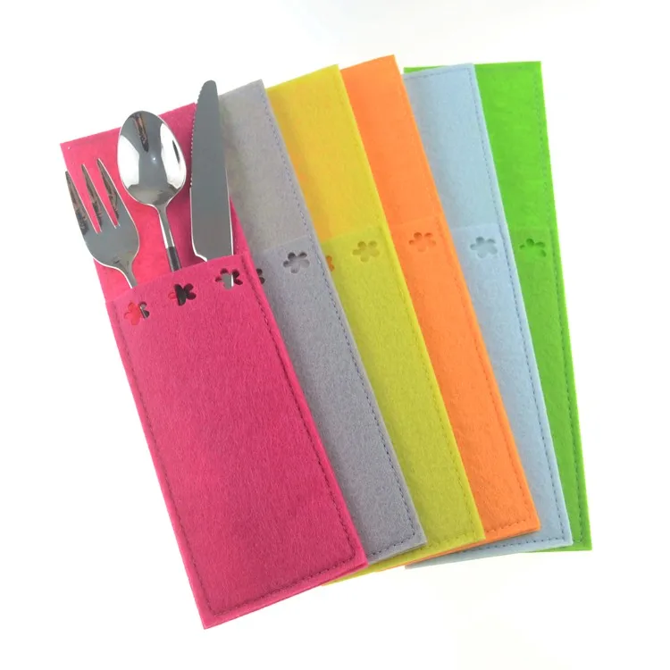 New Product Ideas Felt Silverware Cutlery Set Holders Tableware Bags