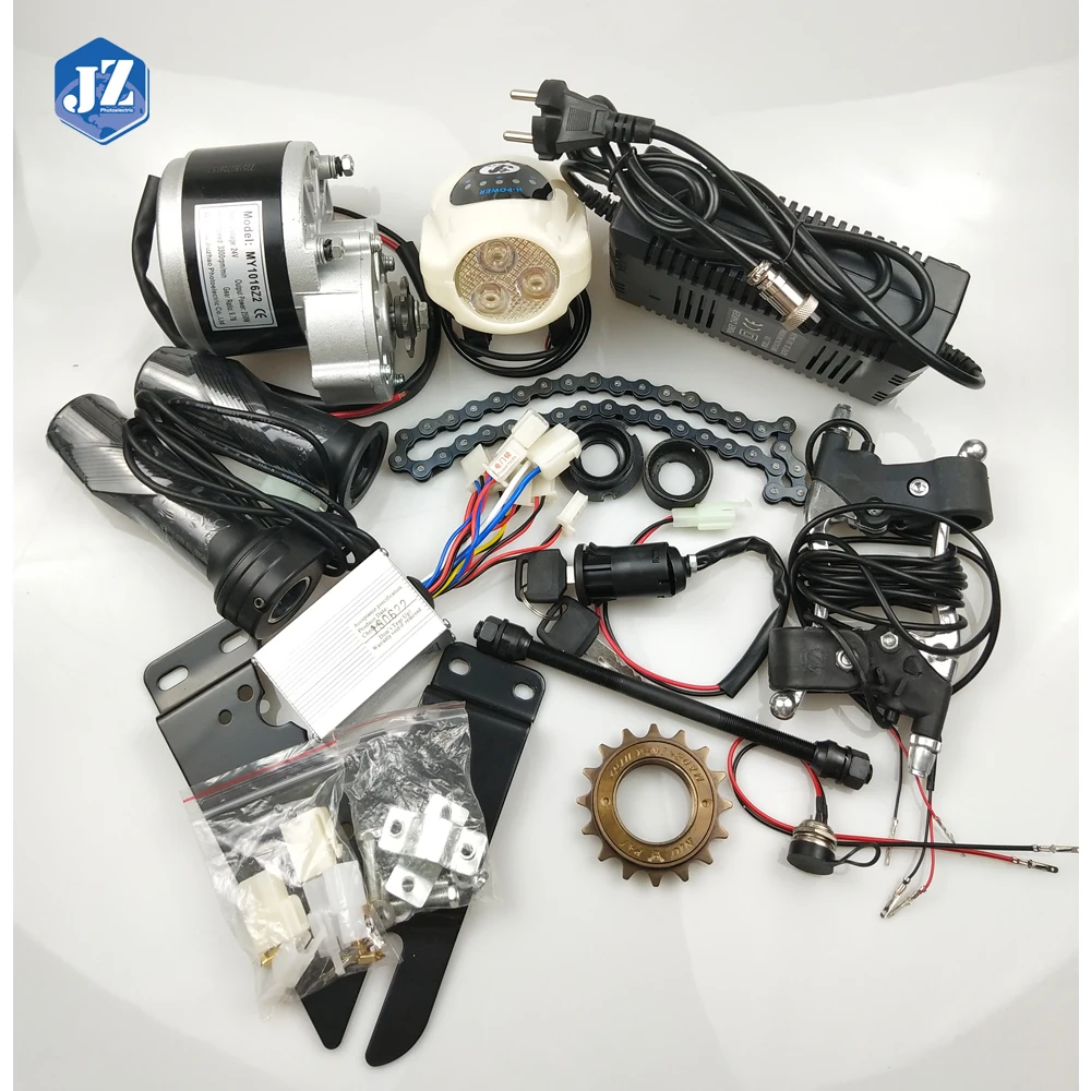 Energy Saving and Environmental Protection MY1016Z 250W 24V/36V Brush Type DIY Cheap Electric Bike Motor Kit
