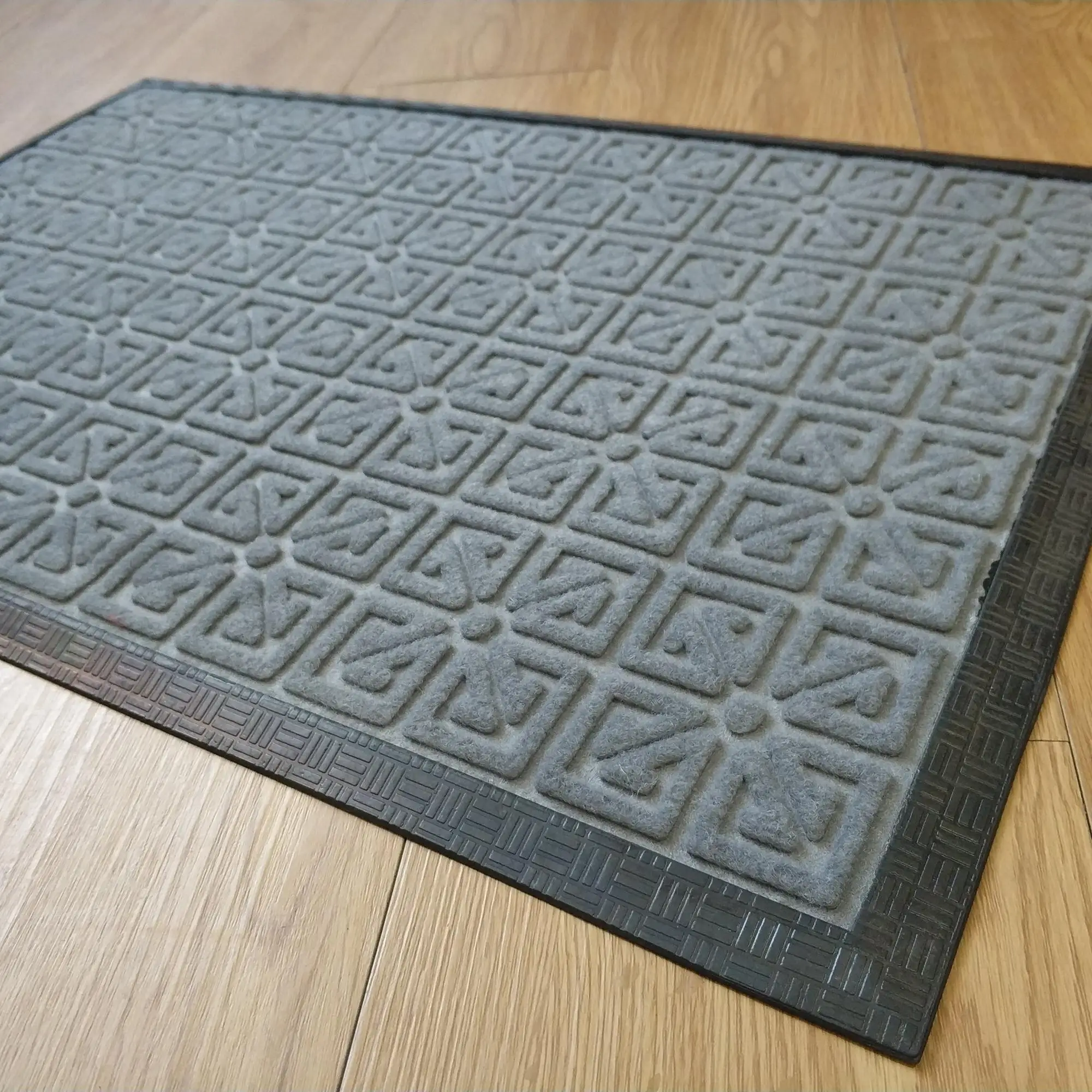 Customized Embossed Velour Flooring Mat Rubber Doormats Buy Rubber