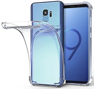 For Samsung Galaxy S9 Case Transparent Silicon Soft Shockproof TPU Clear Back Cover Mobile Phone Case