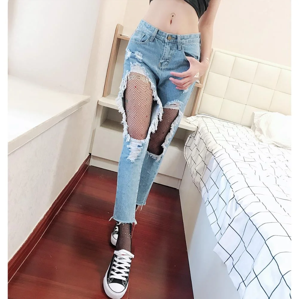 

Custom made high quality pants women jeans made in China
