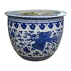 Blue and white porcelain excellent quality chinese pottery flowerpot for home decor