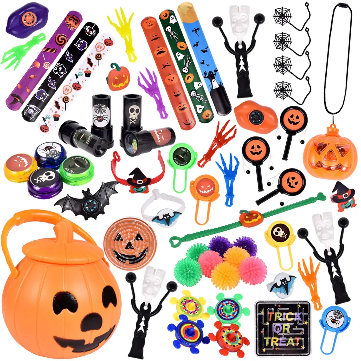Halloween Party Supplies Trick or Tread Gifts//Goodie Bag Stuffers Silicone Wristbands 24PCS Halloween Party Favors Rubber Bracelets