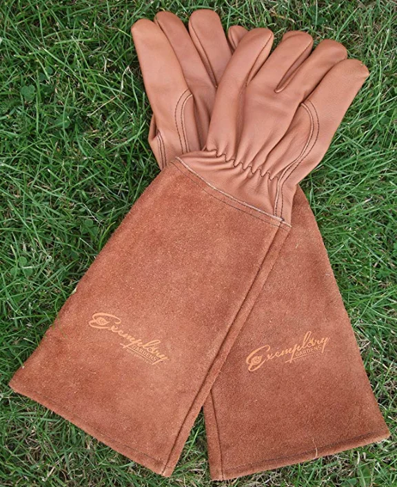

Personalized Long Sleeve Gardening Work Gloves Bulk, Brown