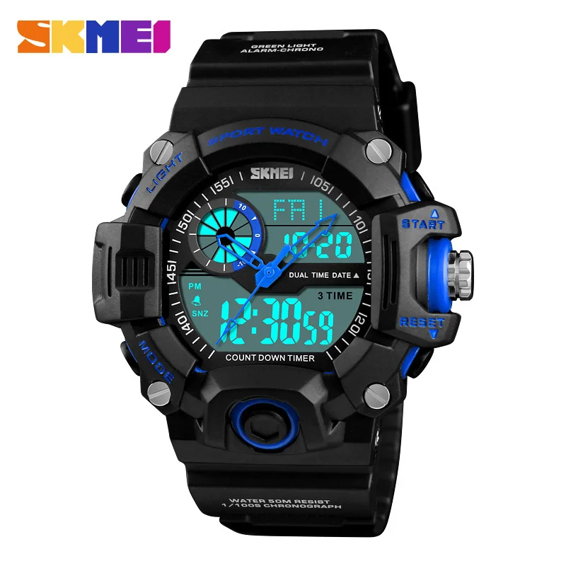 

WJ-7567 SKMEI 1331 Japanese Movement Outdoor Sports Mountaineering Electronic Watch Men's Leisure Smart Watch, Mix