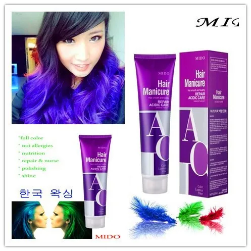 Korea Imported Hair Color Material Acid Bright Semi Permanent