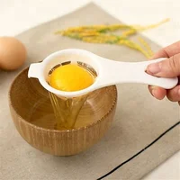 

Household Plastic White Egg Yolk Separator Kitchen Cooking Gadget Sieve Tool White Egg Separator