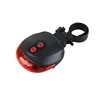 5 LED 2 Laser Bike light 7 Flash Mode Cycling Safety Bicycle Rear Lamp