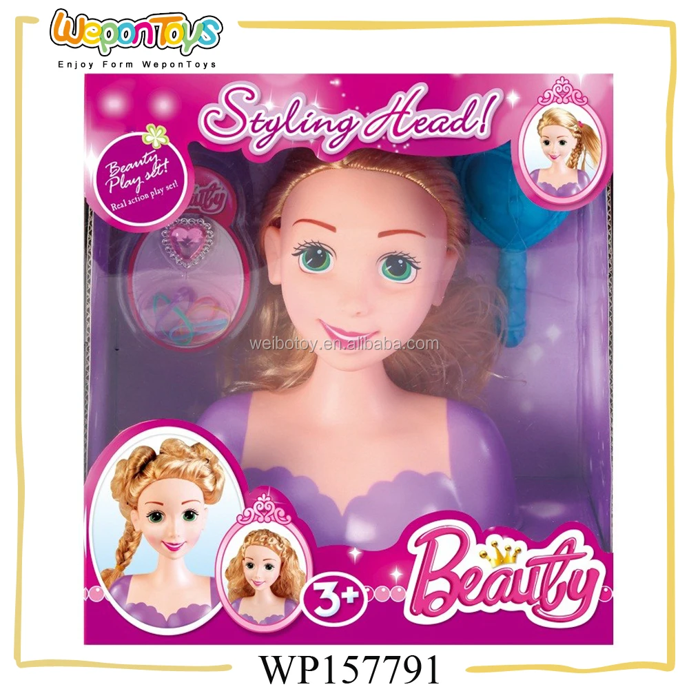 makeup doll head toy