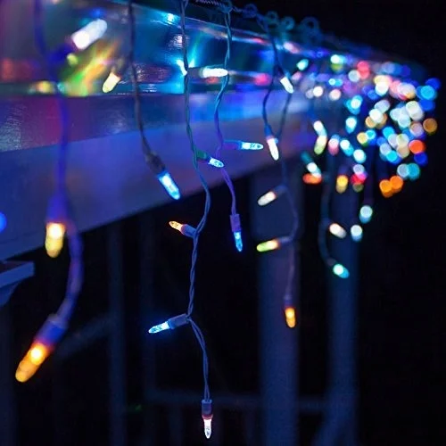 Custom LED RGB falling icicle dripping string lights