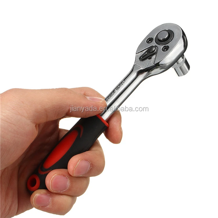 12pcs Ratchet Wrench Socket Spanner Set 1/4" Drive Chrome Alloy Car Repair Hand Tools With