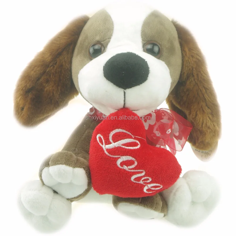 stuffed animals with heart tag