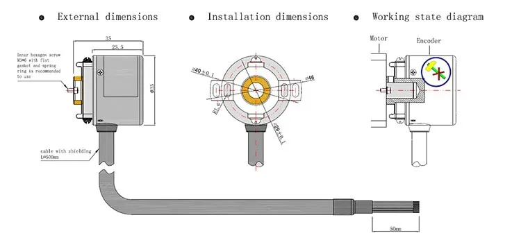 Incremental optical encoder repuestos bordadora swf encoder