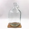 one gallon glass beer beverage bottle with handle