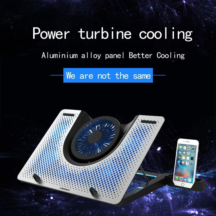 Hot wholesale builtin 5 fans notebook laptop cooling pad with speakers
