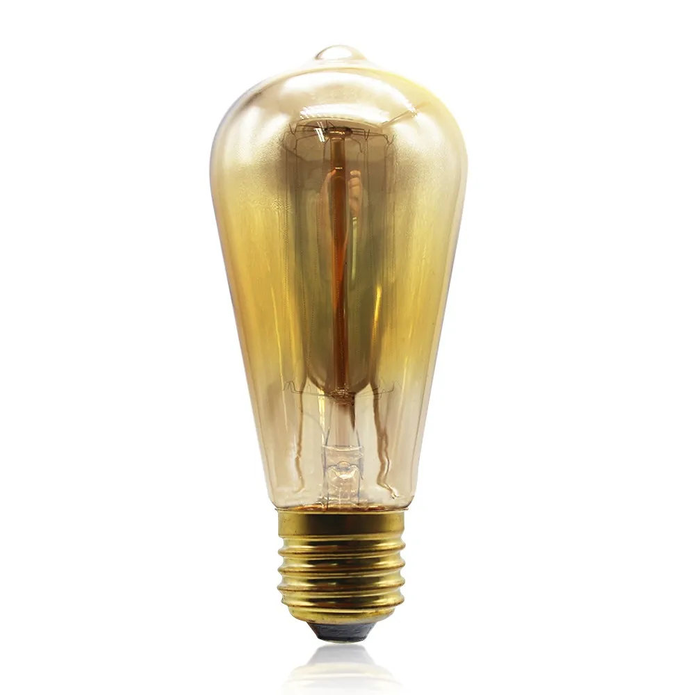 Antique Edison bulb ST64 dimmable vintage squirrel cage decorate light bulb industrial lamp E26 E27 base 110-240v