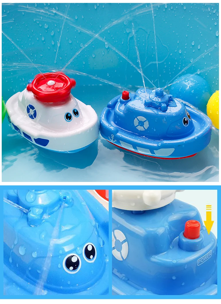 pirata e yacht per la vasca da bagno giocattolo per il bagno per la vasca da bagno giocattolo automatico giocattolo per bambini giochi d/'acqua giocattolo per il bagno NUOBESTY Pirate Boot