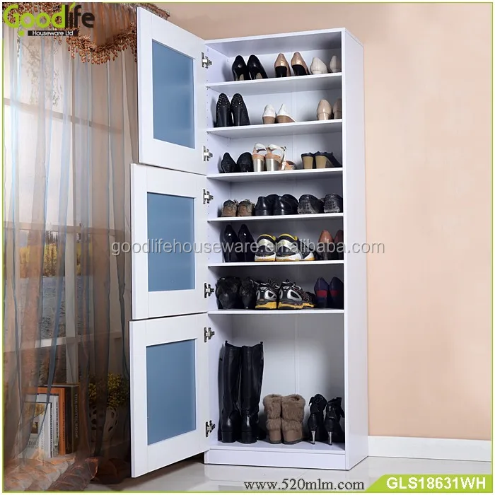Cheap New Design 180cm Tall Shoe Racks Shoe Cabinet With Doors
