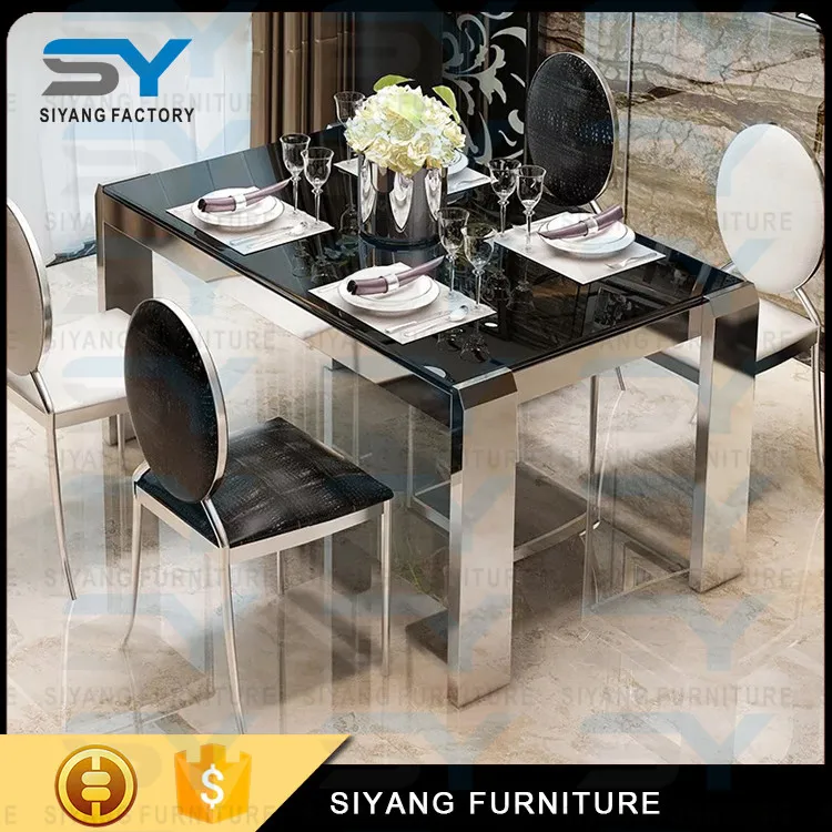 Wholesale glass fiber dining table For Amazing Dining Settings