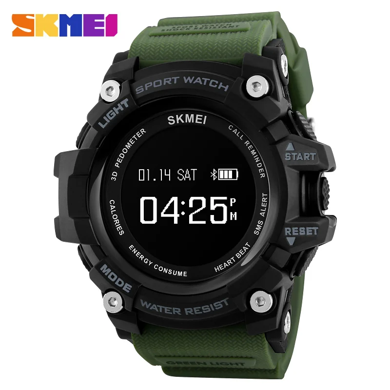 

relojes inteligentes bluetooth smartwatch Skmei 1188 IOS Android Call Reminder Men Sports Waterproof Fitness Heart Rate Watch