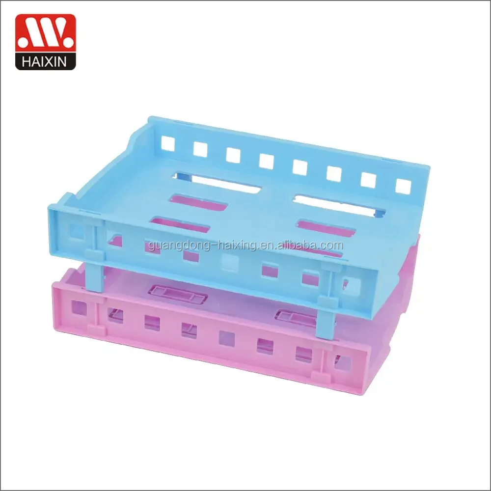 Pp Plastic Desktop File Holder Stackable Office Document Holder