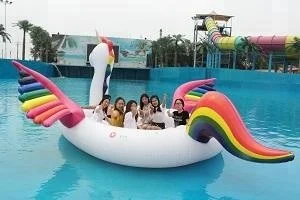 
GIANT UNICORN / FLAMINGO Party Island 6 Person FLOAT 