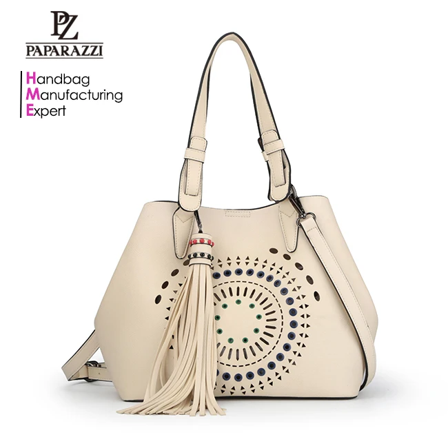 

Myanmar manufacturing free customs duties 5897# Wholesale fashion ladies craft hobo tassel bag women hot handbags products, Beige, various colors are available