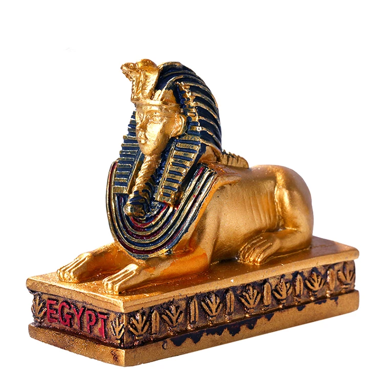 Customized Resin Decorative Sculpture Ancient Egyptian Sphinx Cobra Placing Toys