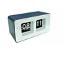 Modern Brief Square Shape Design Plastic Auto Flip Calendar Table Clock