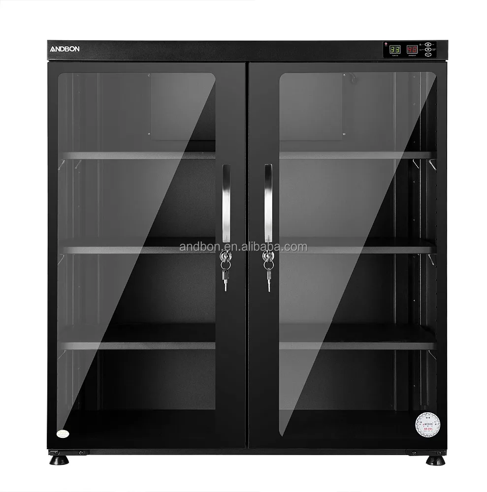 
250L Automatic Dehumidification LED Digital Display Dry cabinet for Lens Camera 