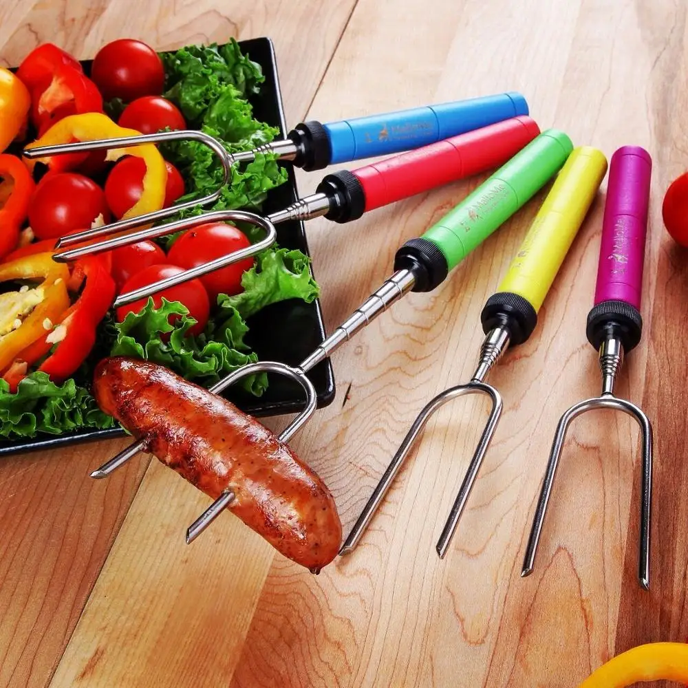 34 Inch Factory Metal Telescopic Bbq Grill Forks Buy 34 Inch Bbq