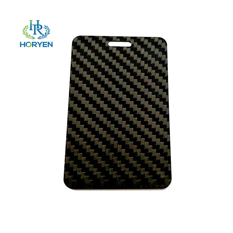 

Customer design carbon fiber luggage tags business card CNC cutting parts