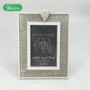 Classical white natural wash wooden family couple desk table standing decorative handmade double photo picture frame