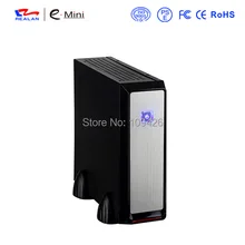 Realan 3019 SECC 0.6mm Black ITX Mini Tower Desktop Computer Case With 120W Power Supply